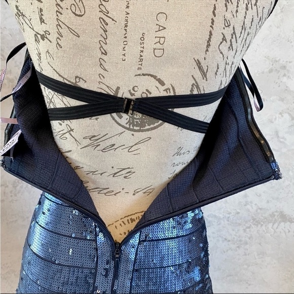 Herve Leger Mellie Sequined Mini Dress - Picture 8 of 15